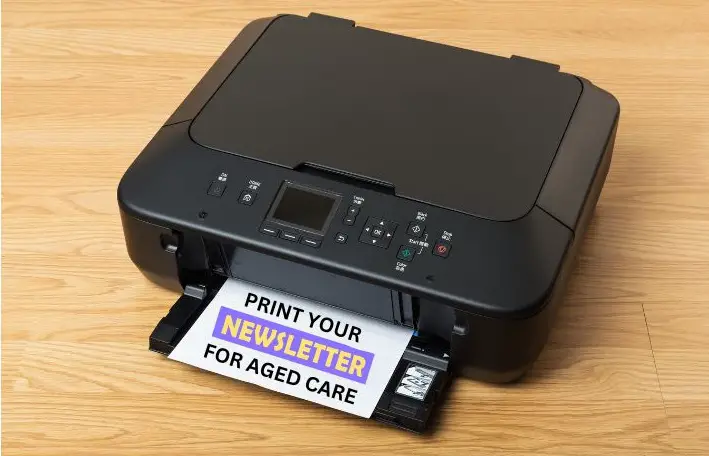 Printer with Newsletter for Aged Care