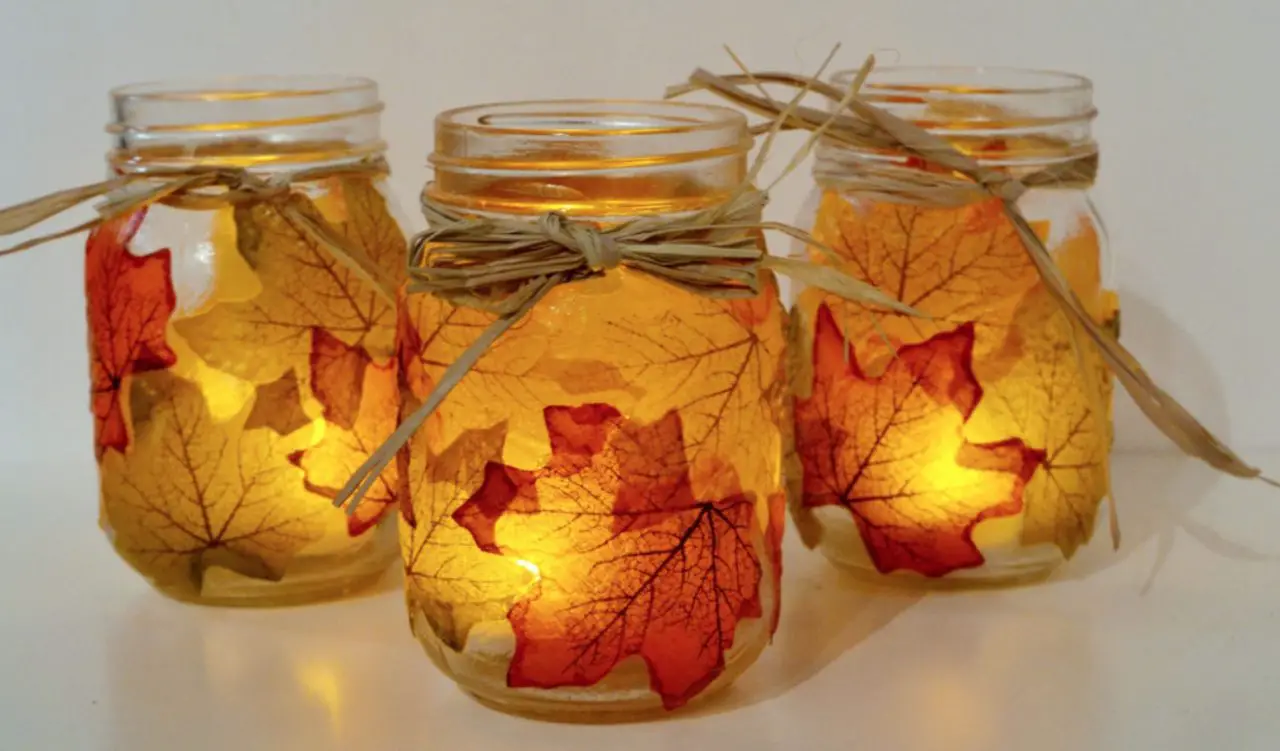 Autumn Leaf Mason Jar | Thanksgiving for Seniors