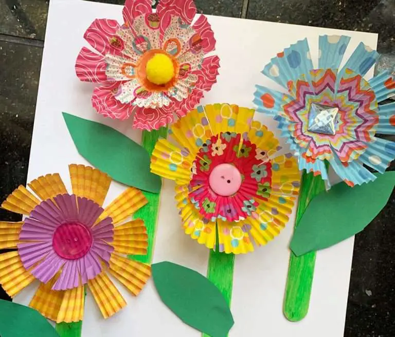 Flower Collage Arts and Craft Activity for Seniors - Memory Lane Therapy