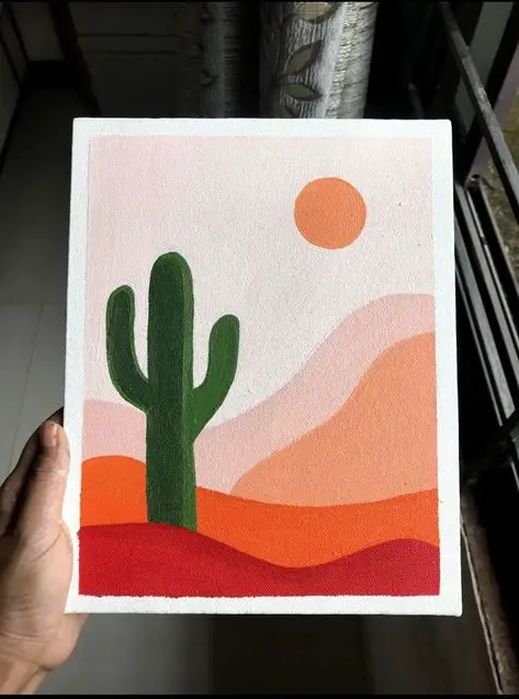 cactus painting
