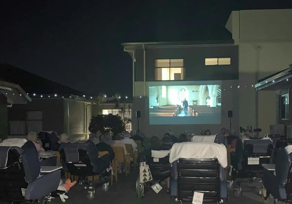 movie night in aged care